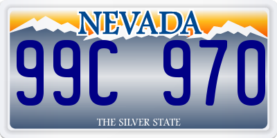 NV license plate 99C970