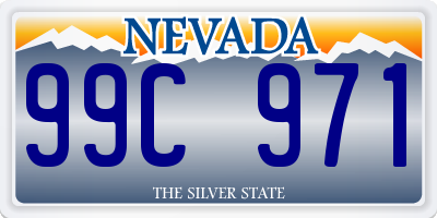 NV license plate 99C971