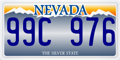 NV license plate 99C976