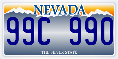 NV license plate 99C990