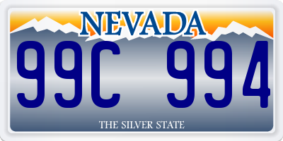 NV license plate 99C994