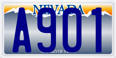 NV license plate A901