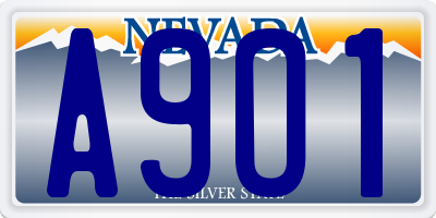 NV license plate A9O1