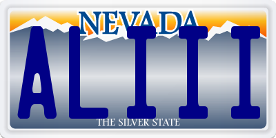 NV license plate ALIII