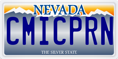 NV license plate CMICPRN