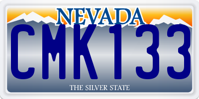 NV license plate CMK133