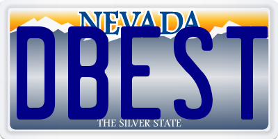 NV license plate DBEST