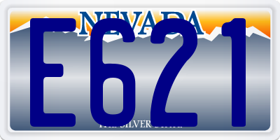 NV license plate E621