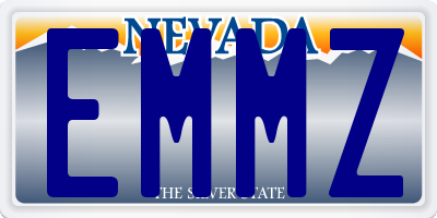 NV license plate EMMZ