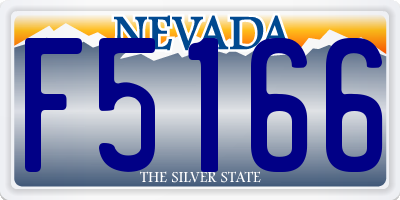 NV license plate F5166