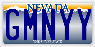 NV license plate GMNYY