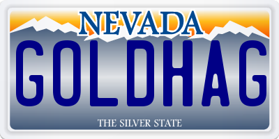 NV license plate GOLDHAG