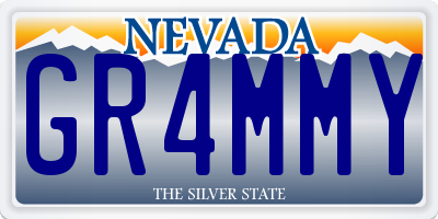 NV license plate GR4MMY