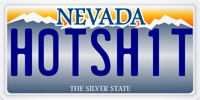 NV license plate H0TSH1T