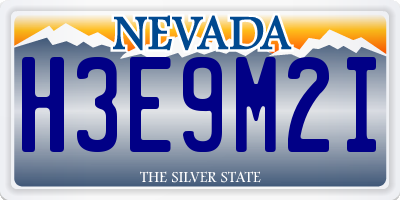 NV license plate H3E9M2I