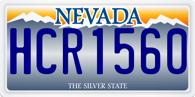 NV license plate HCR1560