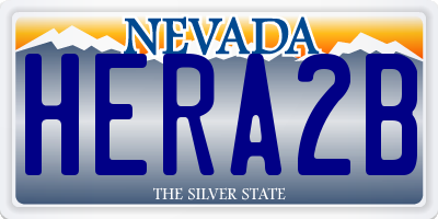 NV license plate HERA2B