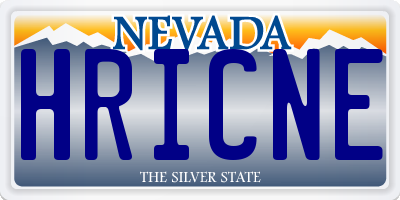 NV license plate HRICNE