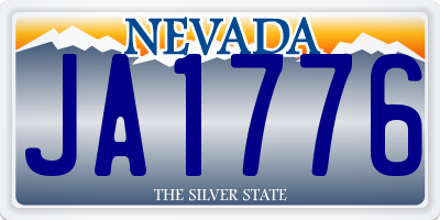 NV license plate JA1776