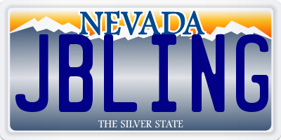 NV license plate JBLING