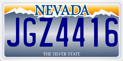 NV license plate JGZ4416