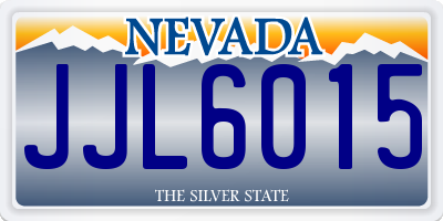 NV license plate JJL6015