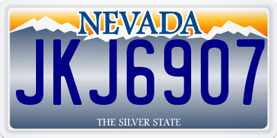 NV license plate JKJ6907