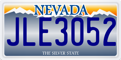 NV license plate JLE3052