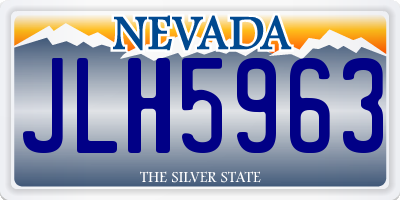 NV license plate JLH5963