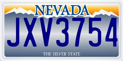 NV license plate JXV3754