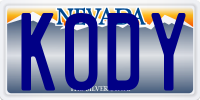 NV license plate K0DY