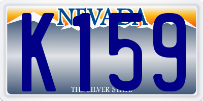 NV license plate K159