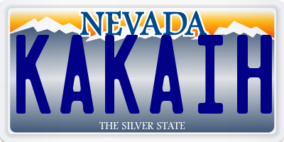 NV license plate KAKAIH