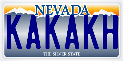 NV license plate KAKAKH