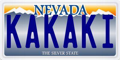 NV license plate KAKAKI