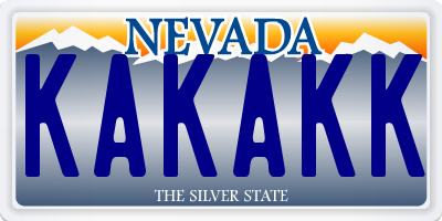 NV license plate KAKAKK