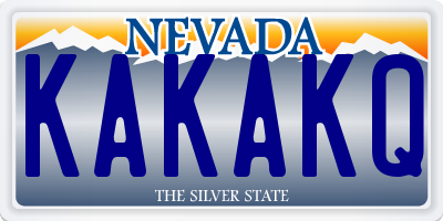 NV license plate KAKAKQ