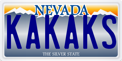 NV license plate KAKAKS