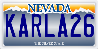 NV license plate KARLA26