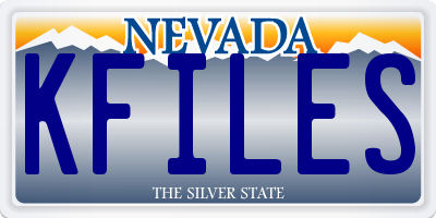 NV license plate KFILES