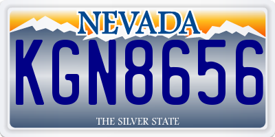 NV license plate KGN8656