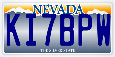 NV license plate KI7BPW