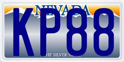 NV license plate KP88