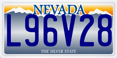 NV license plate L96V28