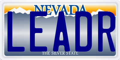 NV license plate LEADR