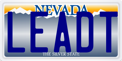 NV license plate LEADT