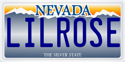 NV license plate LILROSE
