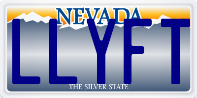 NV license plate LLYFT