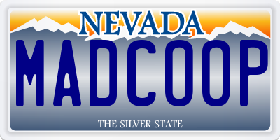 NV license plate MADCOOP