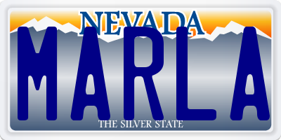 NV license plate MARLA